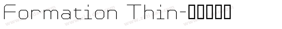 Formation Thin字体转换